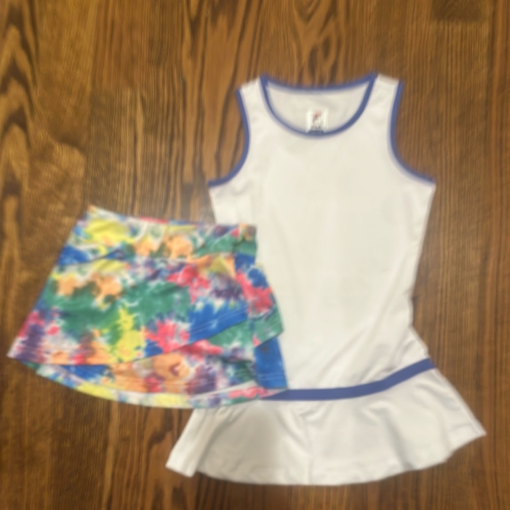 Fila girls tennis clothes - size 5/6.